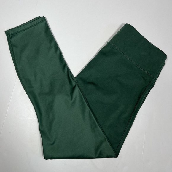 Fabletics Mid-Rise Ultracool Shine 7/8 Cropped Leggings Green Size M ? EUC - Picture 11 of 11